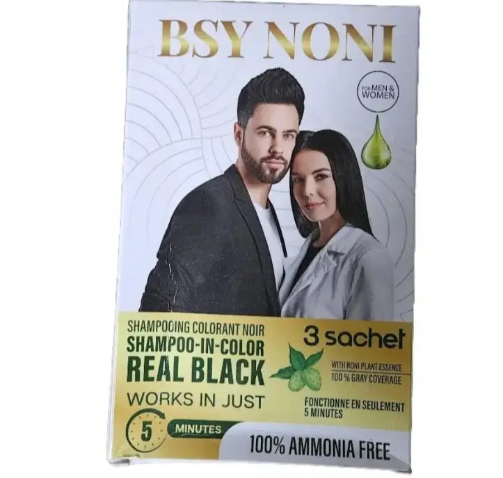 Bsy Noni for Men & Women Shampoo In Color Real Black 5 minutes
3 sachet image 0