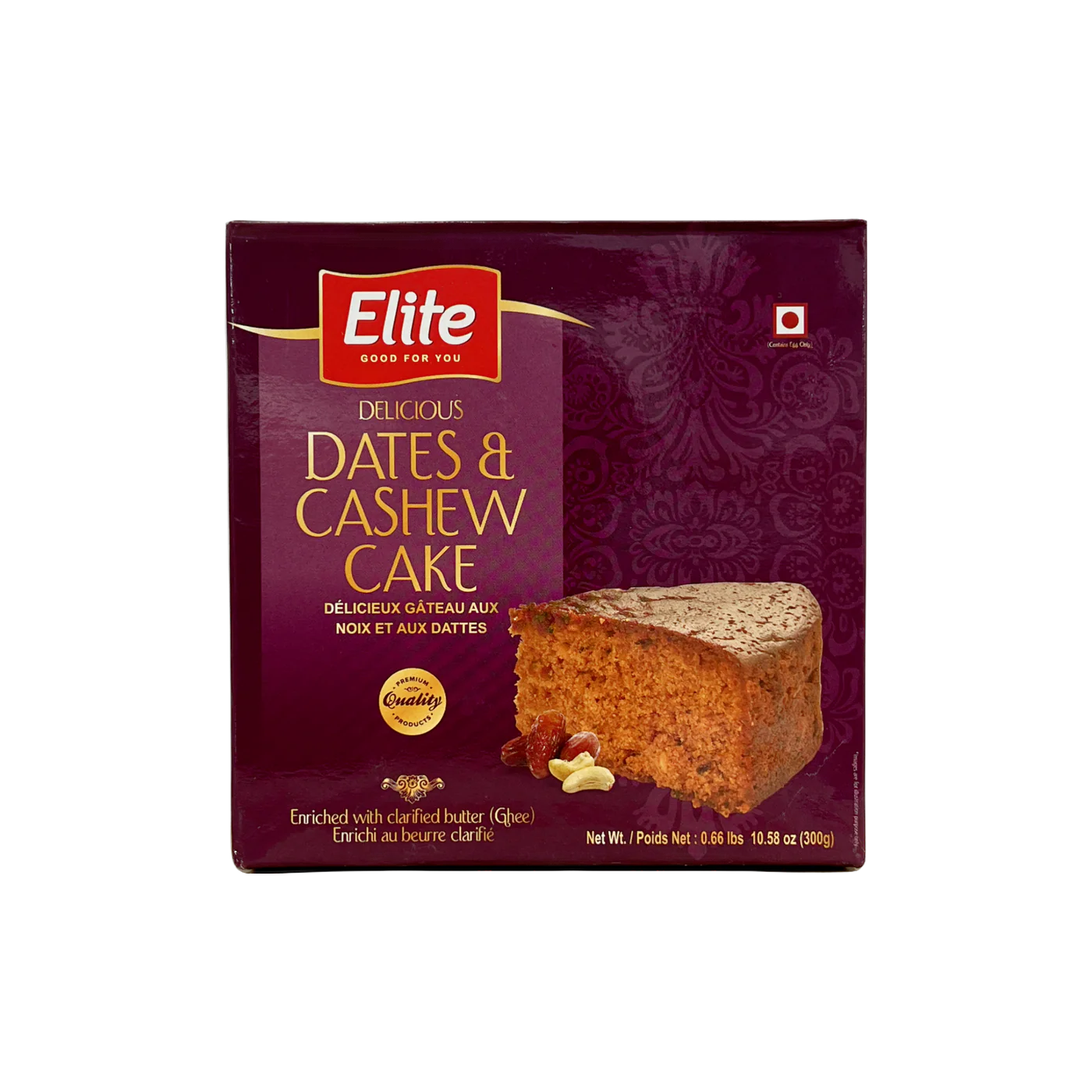 Elite Dates & Cashew Cake 300g