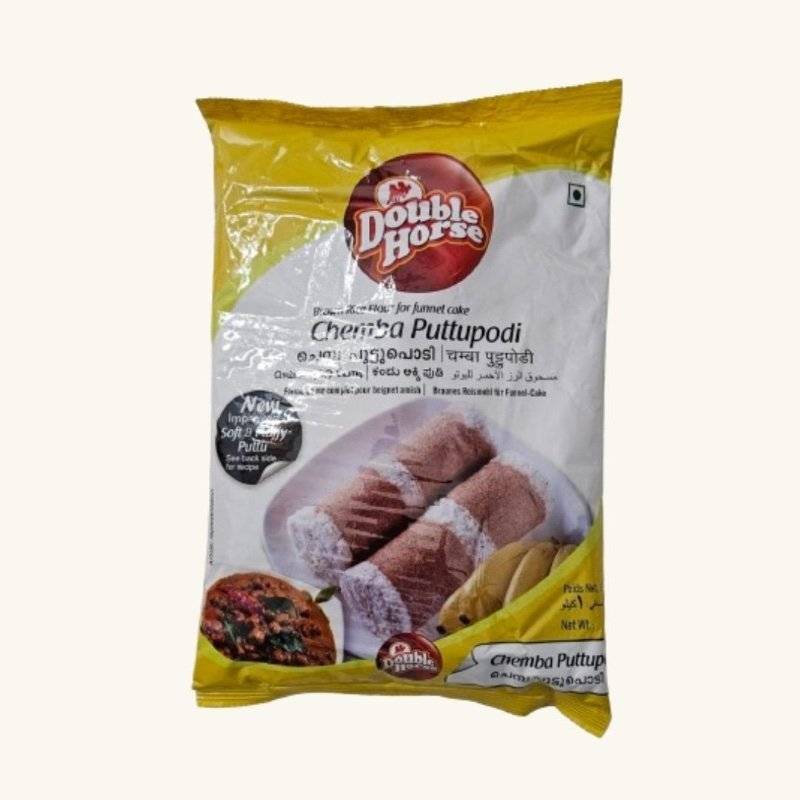 Double Horse Chemba Puttu Flour - 1Kg(brown rice flour) image 0