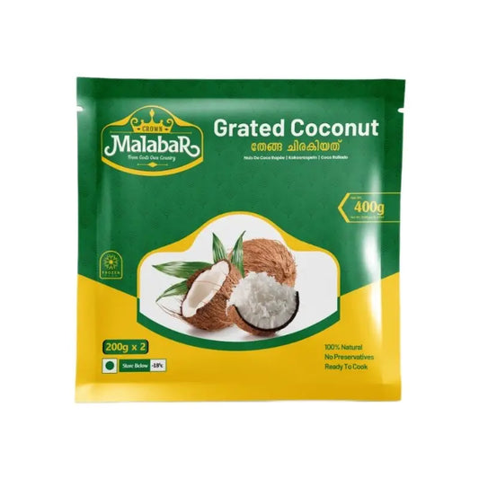 Crown Malabar Grated Coconut 400g image 0