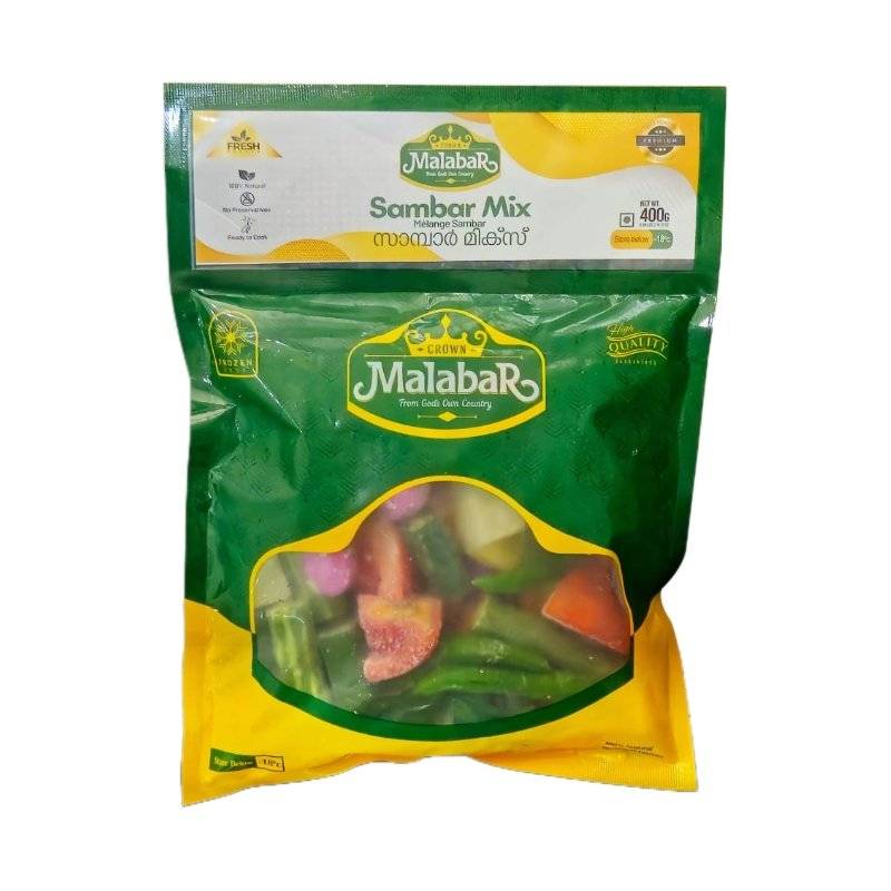 Crown Malabar Frozen Sambar Mix 400g image 0
