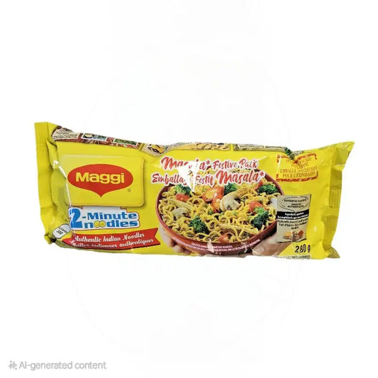 Maggi 2 minute noodles Masala* festive pack 280g image 0