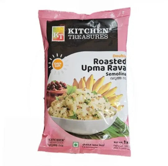 Kitchen Treasures Double Roasted Upma Rava 1 Kg (Samolima )