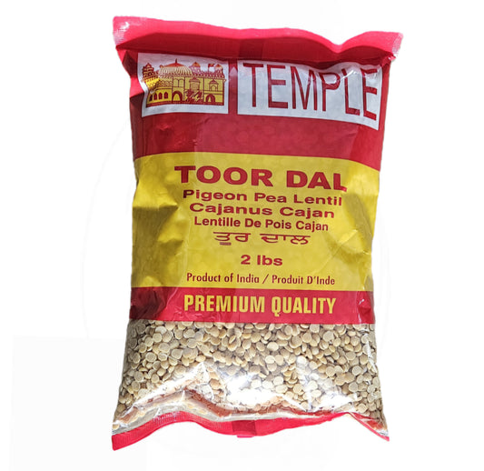 Temple Toor Dal 2 Lbs