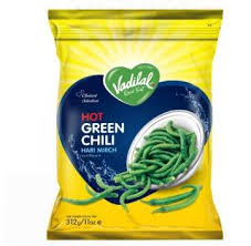 Vadilal Frozen Hot Green Chili 312 g