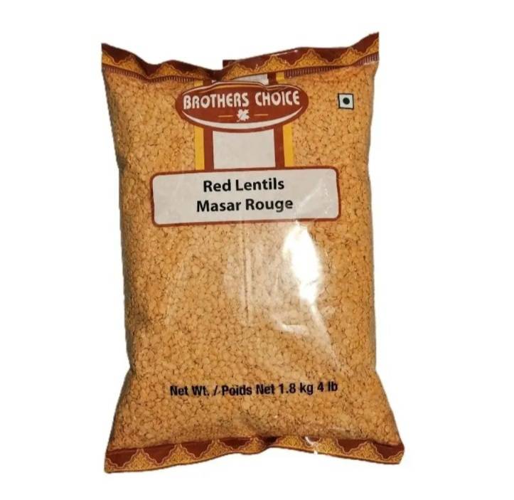 Brothers Choice Red Lentils 1.8kg Masar Rough Parippu parip image 0