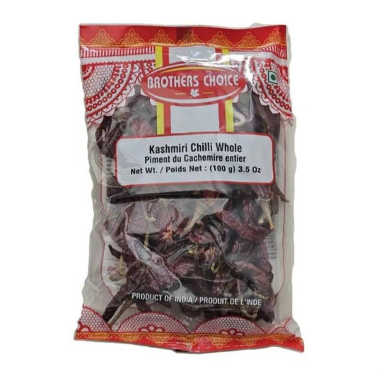 Brothers Choice Kashmiri Chilli Whole 100g (mulagu chilly) image 0
