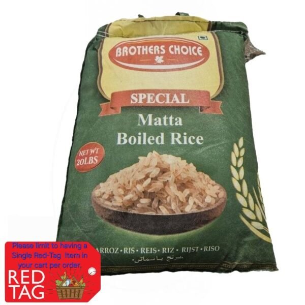 Brothers Choice Special Matta Boiled Rice 20lbs