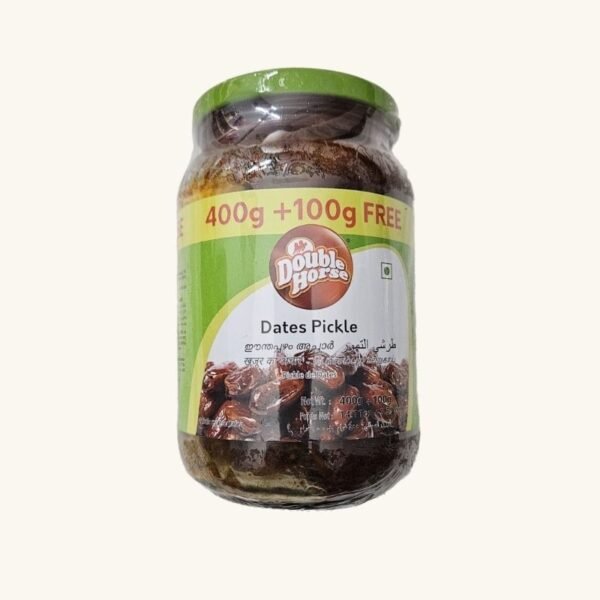 Double Horse Dates Pickle - 400 g + 100g Free (eentha pazham achar)