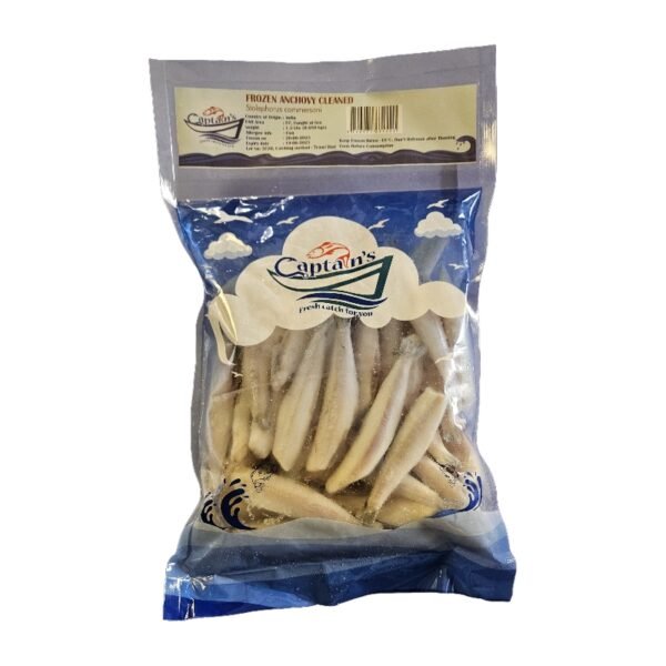 Captains Indian Anchovy Cleaned Medium 1.5lb - Frozen Fish 80/120