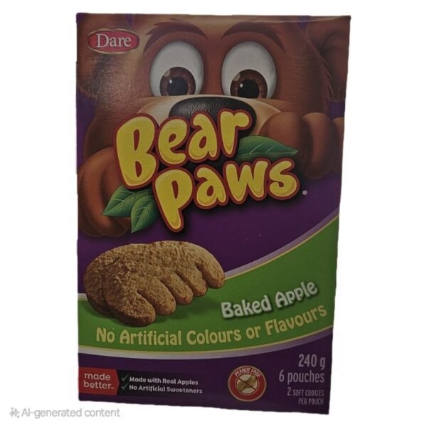 Bear Paws Baked Apple - 6 pouches 240g
