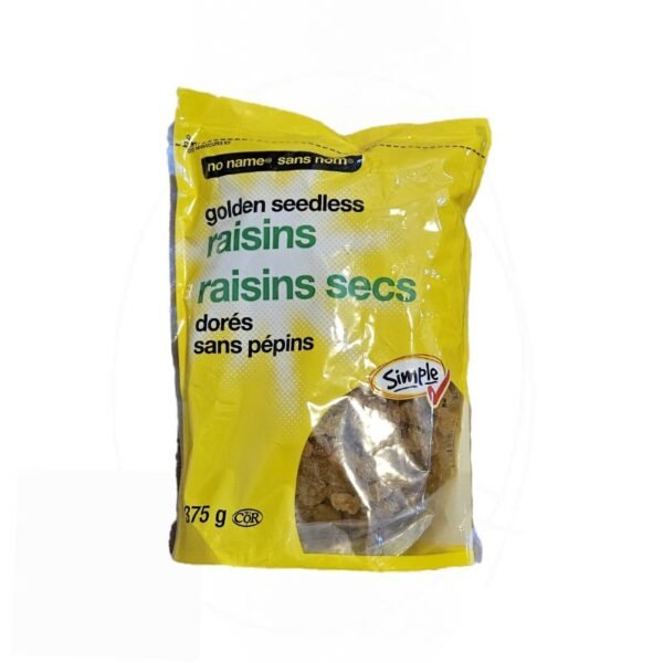 No Name Golden Seedless Raisins 375g