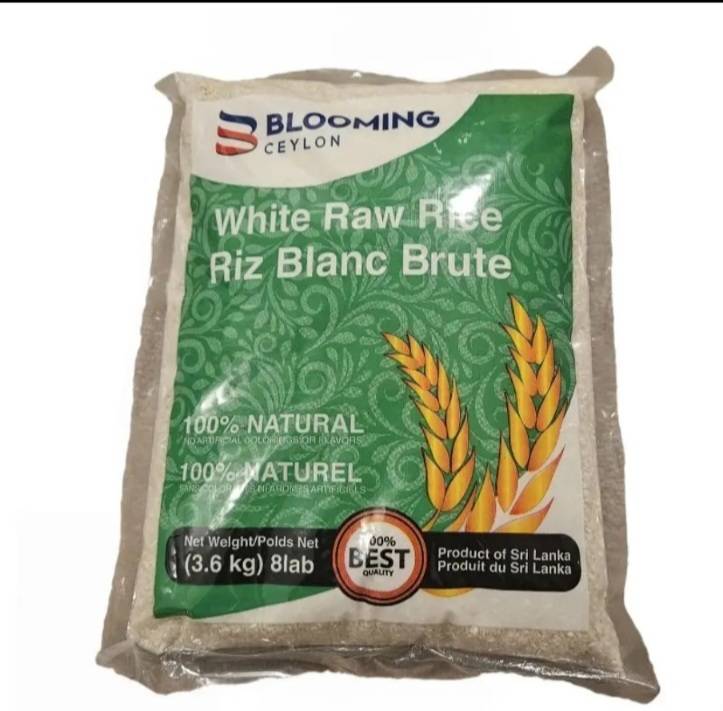 Blooming Ceylon White Raw Rice 8Lb