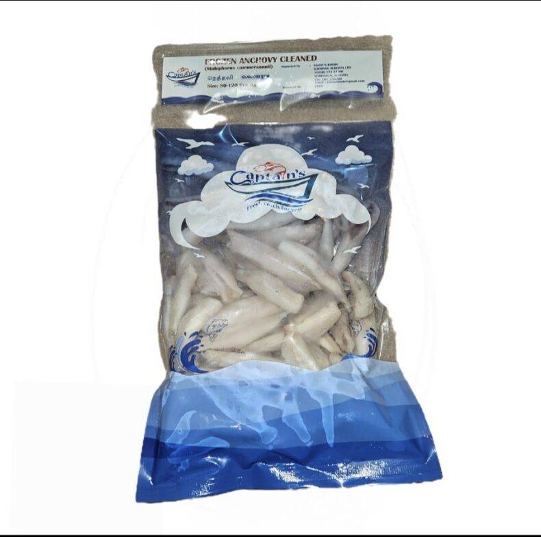 Captain’s Frozen Anchovy Cleaned 80-120, 1.5 LB (big)