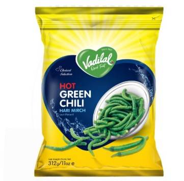 Vadilal Frozen Hot Green Chili 312 g