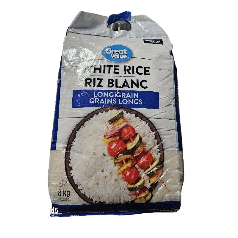 Great Value White Rice Long Grain 8Kg ( Pachari )
