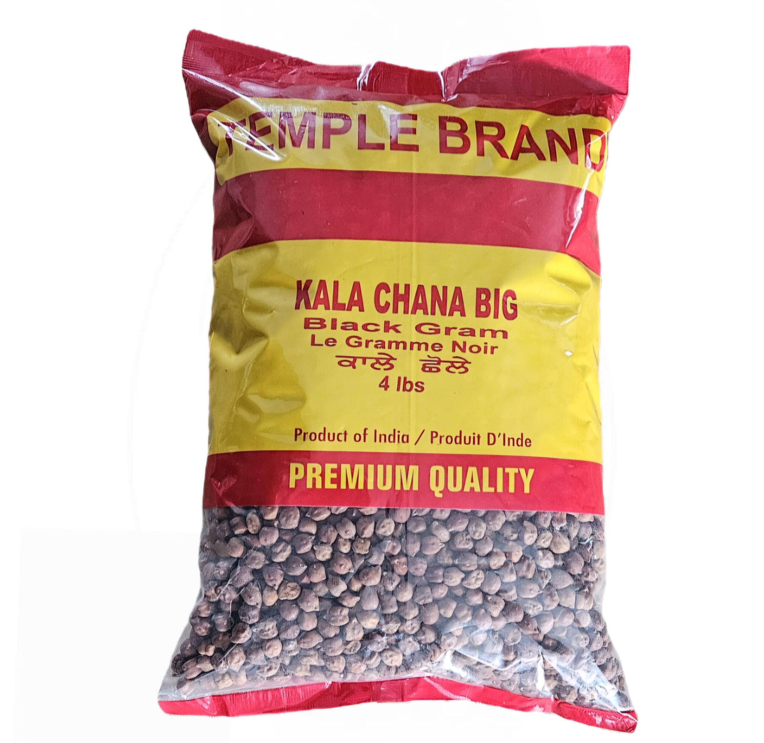 Temple Brand Kala Chana Big 4 Lbs